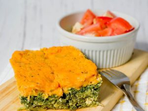 Budín de acelga, ricota y calabaza